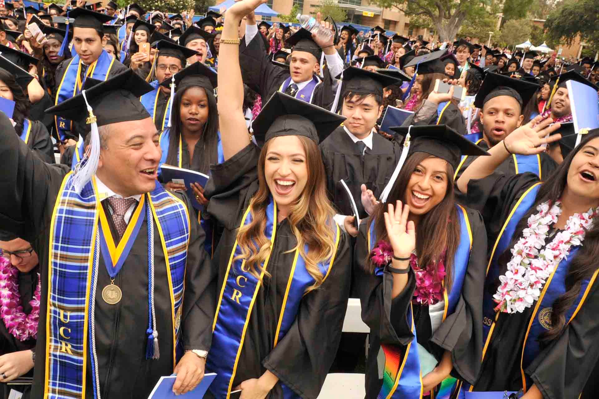 UCR Students at Graduation